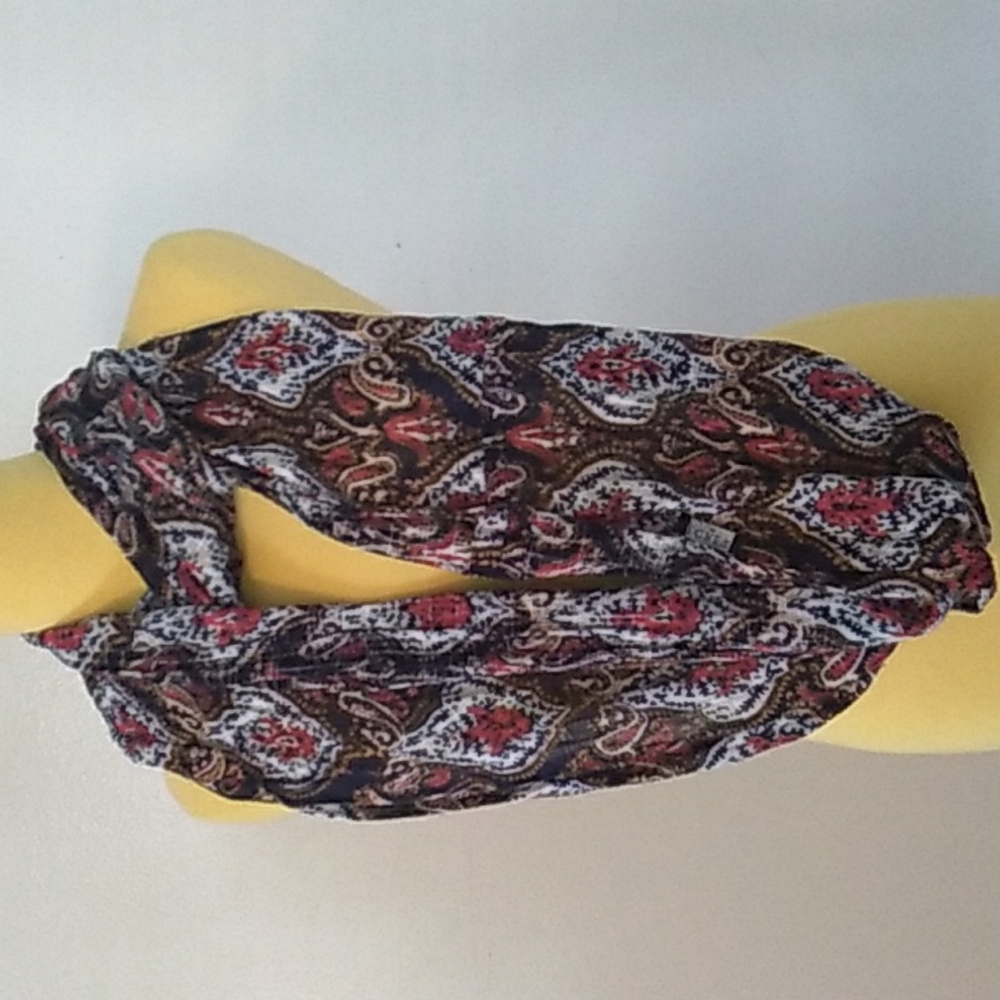 J crew Paisley prints Multicolor Infinity Scarf